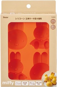 Skater - 日本 Miffy - 整餅製作模具曲奇 大粒 - 4個 /蛋糕模 / 矽膠迷你瑪德琳蛋糕模具糖果模具冰甜點或果凍模具 / 餅模 / 文具DIY 泥漿模 / 焗爐烘焙模具產品 平行進口