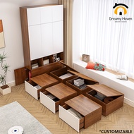 Floor Bed Integrated Tatami Bed Frame Combination Platform Bed No Headboard Tatami Bed