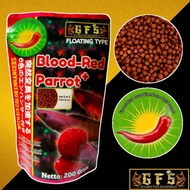 Blood Red Parrot 200 Gram Pelet channa oscar louhan red parrot