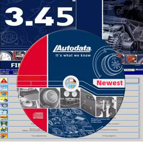 Newest version Auto data 3.45 auto repair software Auto--data 3.45 Virtual system easy install car s