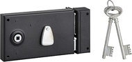 Lock Horizontal 4-Lever Deadlock Thirard T 1/2-Black-Right Cross Section 6 mm W x H 82 x 140 mm