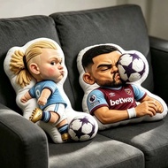 Haaland Plush Pillow Premier League Sofa Cushion Mavropanos Football Pillow Betway West Ham United F