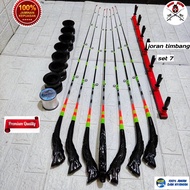 joran timbang set 7 120 cm stok ready