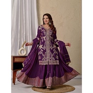 Heavy chinnon Silk Sharara Suit M-XXL July25