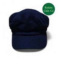 FIDDLER CAP BLACK BASIC | PLAIN CAPTAIN HAT