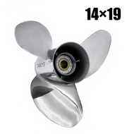 58100-90J11-019 Stainless Steel Propeller 14*19 for SUZUKI 4 Stroke 140HP Boat Engine