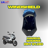 WINDSHIELD BLACK ADV160 ACCESSORIESHONDA ADV150 ADV160 LHMOTOR UNCLE SPANAR ACCESSORIES