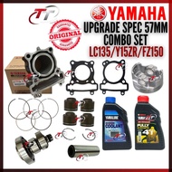 LC135 V1-V8 FZ150 V1-V3 Y15ZR V1-V2 Block Combo Set For Upgrade Spec 57MM 150CC Blok Kombo Package 1