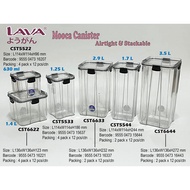 LAVA Mooca Canister Air Tight &amp; STACKABLE / Multipurpose Container / Balang Kuih Raya 1.4L, 2.9L, 3.5L