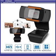 720p HD Webcam With Microphone And Zoom