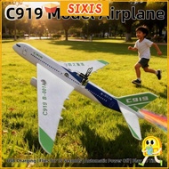 SIXIS Electric Foam Aircraft, PP USB Rechargeable C919 Passenger Plane Model, High Quality 34*36*7.5
