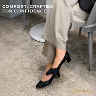 【Limited Archive 】CESO Seoul Artisan Black Lambskin 4cm Pumps, EU 40, EU 40.5, EU 41, EU 42,  Pigski