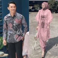 Couple Kimono Dress Lucia Wisuda Baju Pasangan Kondangan Tunangan Lamaran Rayya Gamis Polos Outer Br