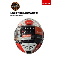 LS2 FF901 Advant X METRYK White Red Modular Helmet Flip Up Helmet ECE22.06 P/J Touring Helmet Double