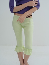 IMNOTAMORNINGPERSON - RUFFLE POINTELL CAPRI PANTS
