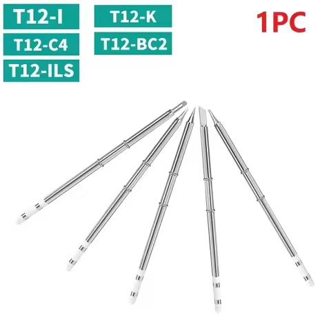 T12 Electric Soldering Iron Tips T12-ILS T12-K T12-I T12-BC2 T12-C4 For Fine Spot Welding Disassembl