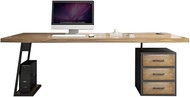 Computer Desk Modern simple solid wood office computer desk, Home bedroom study desk game table, With CPU bracket and drawer (Size : 180x80x75cm)