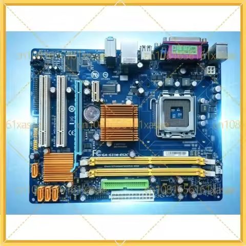 For Gigabyte GA-G31M-ES2C LGA775 mATX Motherboard G31 DDR2 Support Core 2 CPU
