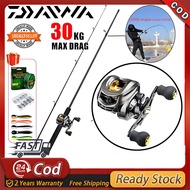 DAIWA Pancing Mancing Casting 1 Set Fishing Rod Set Rod Casting Murah Casting Set Joran Pancing Set