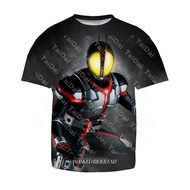 Kamen rider fashion (masked) camiseta ohma zi-o build drive agitated ghostly imprinted Youth2023