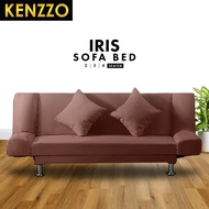 KENZZO : Foldable Sofa Bed 2 seater / 3 seater / 4 seater / 懒人沙发/沙发床/ Iris Foldable Sofa Bed / velve