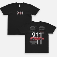 The new 911 targa sports car Cotton T-shirt Oversize printing-D002