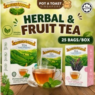 CAMERON VALLEY TEA — Herbal Tea & Fruit Tea 25's HALAL Kacip Fatimah Peppermint Lemon Grass Strawber