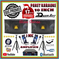 PROMO KARAOKE SET SPEAKER DUSENBERG 10 INCH AMPLIFIER KARAOKE YOUTUBE SMART TV