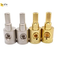 LIZMOMO Car Speaker Wire Terminal, Gold Silver Pure Copper Car Audio Connector, 0GA 4GA 8GA Wire Red