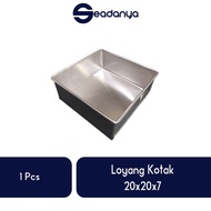 Loyang  Kotak 20x20x7-Loyang /Loyang Terbaru/Loyang/Loyang Ukuran 20x20x7/Loyang Terlaris/Loyang Ter