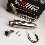 KNALPOT RACING 100% ORI CREED RACING INLET 38 & 50 FOR HONDA BEAT, NMAX OLD/NEW, AEROX 155, VARIO 12