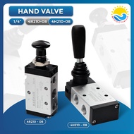 HAND VALVE HAND PUSH VALVE 4H210-08 4R210-08 1/4 HAOHAN HAND PUSH VALVE PENUMATIC