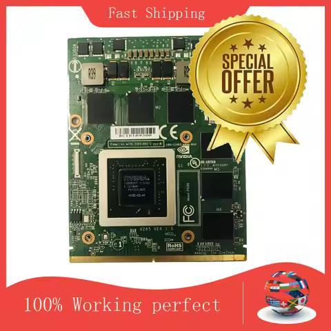 GTX560M GTX 560M Video Card For DELL M17X M18X MSI 16F1 16F2 N12E-GS-A1 DDR5 1.5G Display Graphic Ca