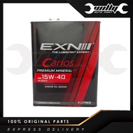 EXN PREMIUM MINERAL 15W-40 4LITRES HIGH PERFORMANCE ENGINE OIL DESIGN 15W40 4L Minyak Hitam