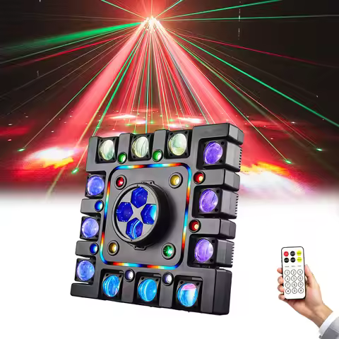 180W Bee Eye LED Beam Remote Control Moving Head DJ Disco Lights Strobe Party Lights RGBW DMX512 Sta