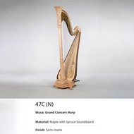 特惠價代購日本豎琴 Aoyama Pedal Harp 一手豎琴 二手豎琴 40 弦豎琴 40 strings (Musa 47C(N))