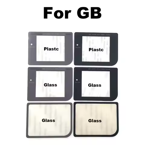 10PCS Glass Screen Lens For GB Glass Plastic With Adhensive DMG-01 Lens Cover For GameBoy Plastic Le