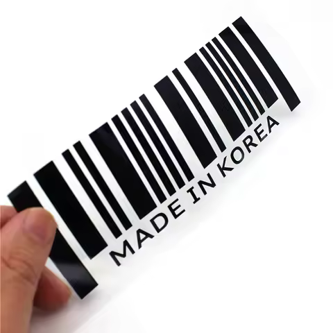 Made in Korea Flag Car Motorbike Vinly Sticker PVC Decal Styling For Hyundai Motor Kia Shuanglong Da