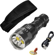 Nitecore TM9K Pro 9900ลูเมนลูเมนไฟฉายยุทธวิธีสูง USB-C ชาร์จเร็วสำหรับค้นหาและกู้ภัย