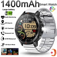 2026 New T-Rex 3 Ultra 1400mAh Smart Watch 3ATM Waterproof Outdoor Sports GPS Track Heart Rate  Blue