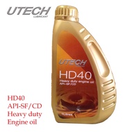 UTECH LUBRICANT HD40 1 liter HD engine oil API-SF/CD minyak engin
