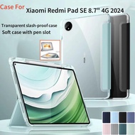 For Redmi Pad SE 8.7 Case with Pencil Holder Soft  Magnetic Shell for Xiaomi Redmi Pad SE PadSE 8.7 