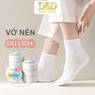 Convenient disposable Etravel compressed travel socks and socks