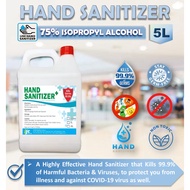 ♕Hand Sanitizer 5L  Liquid Type  75 Isopropyl Alcohol  Hospital Grade✫
