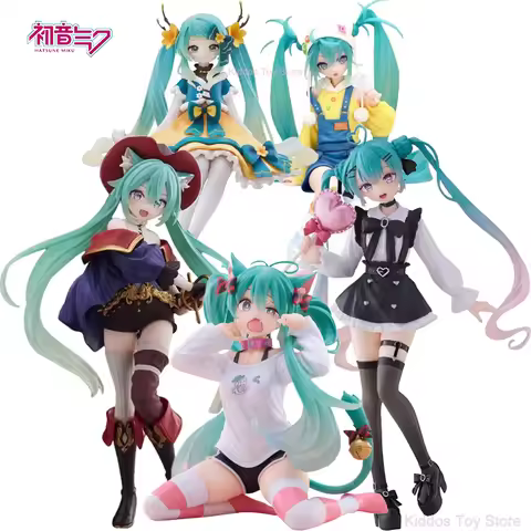 Genuine Taito Hatsune Miku Action Figures Non Mainstream Fashion Furyu Miku Collectiion Toys Sweets 