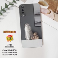 HP Latest Samsung A50 / A50s / A30s Phone Case - Fashion Cat Case - Samsung A50 / A50s / A30s Phone 