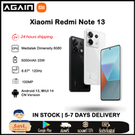 Xiaomi Redmi Note 13 5G Smartphone 6.67" Dimensity 6080 5000mAh Battery 33W Fast 100 MP Charging โทรศัพท์มือถือ google play