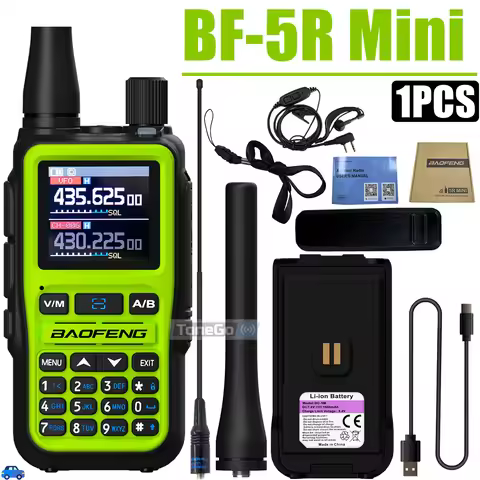 BF-5R Mini Baofeng Portable Walkie Talkie Bluetooth Programming Copy Frequency AM Dual PTT DTMF 999 