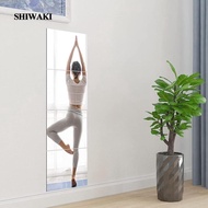 [Shiwaki] 2x 4x Wall Stickers Mirror, Acrylic Mirror Wall Sheets Sticky Wall Mirror Tiles Mirror Stickers for Bedroom Background Home Wall DIY Decor