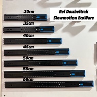 ECOWARE BALL BEARING FE SM DRAWER RAIL doubletract slowmotion drawer rail ecoware brand